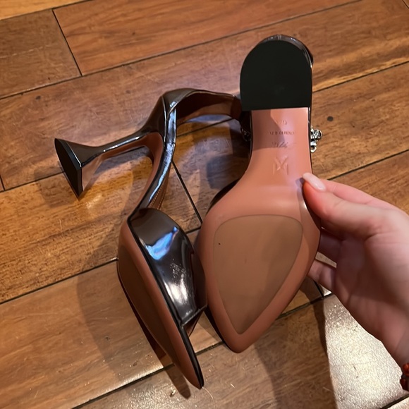 AMINA MUADDI AWGE METALLIC HEELS - Picture 4 of 5
